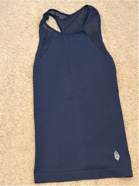 FP Movement by Free People Tops - Women's FP Movement Navy Racerback Mesh Tank Top XS
